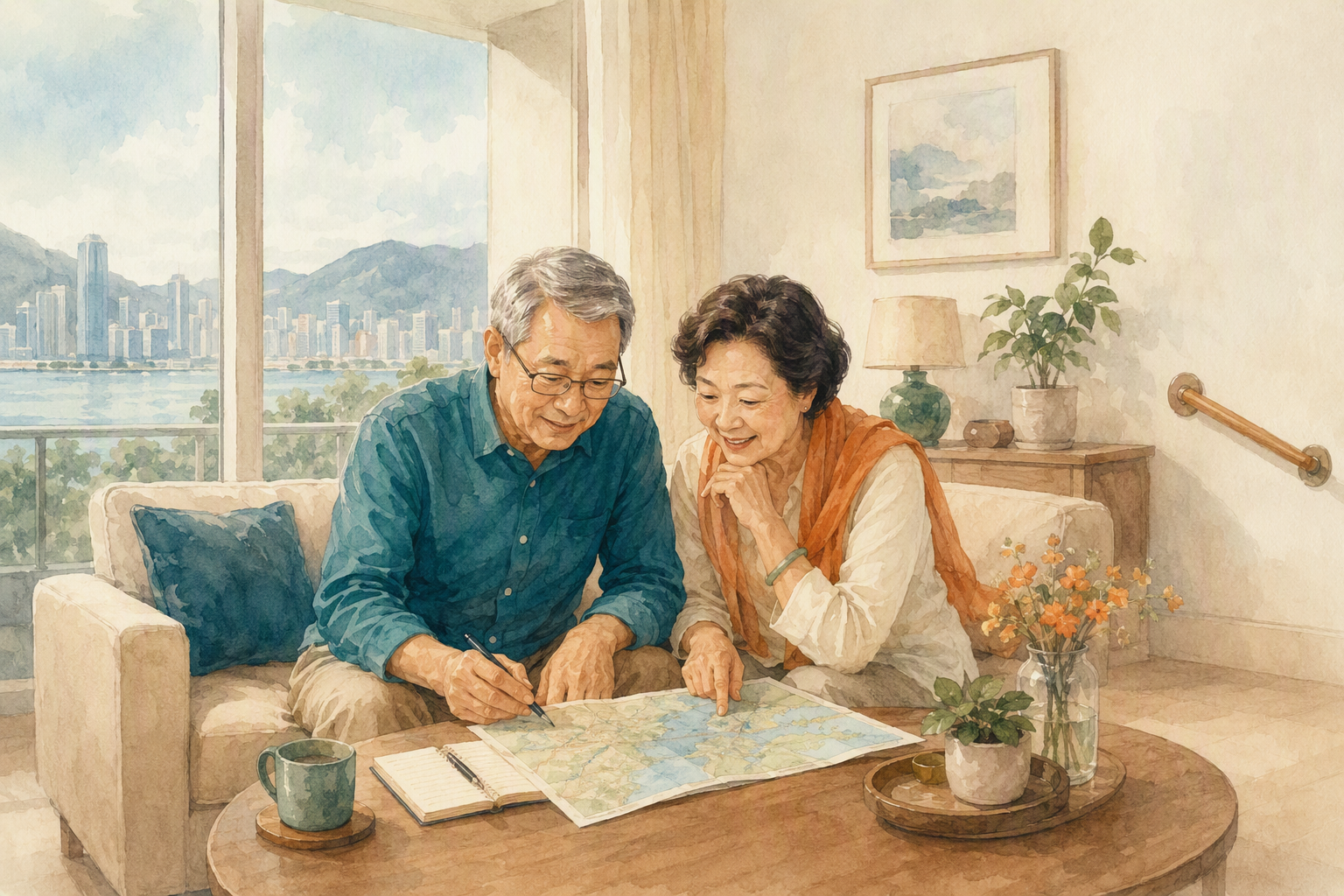 長者夫婦在大灣區居所規劃跨境退休生活